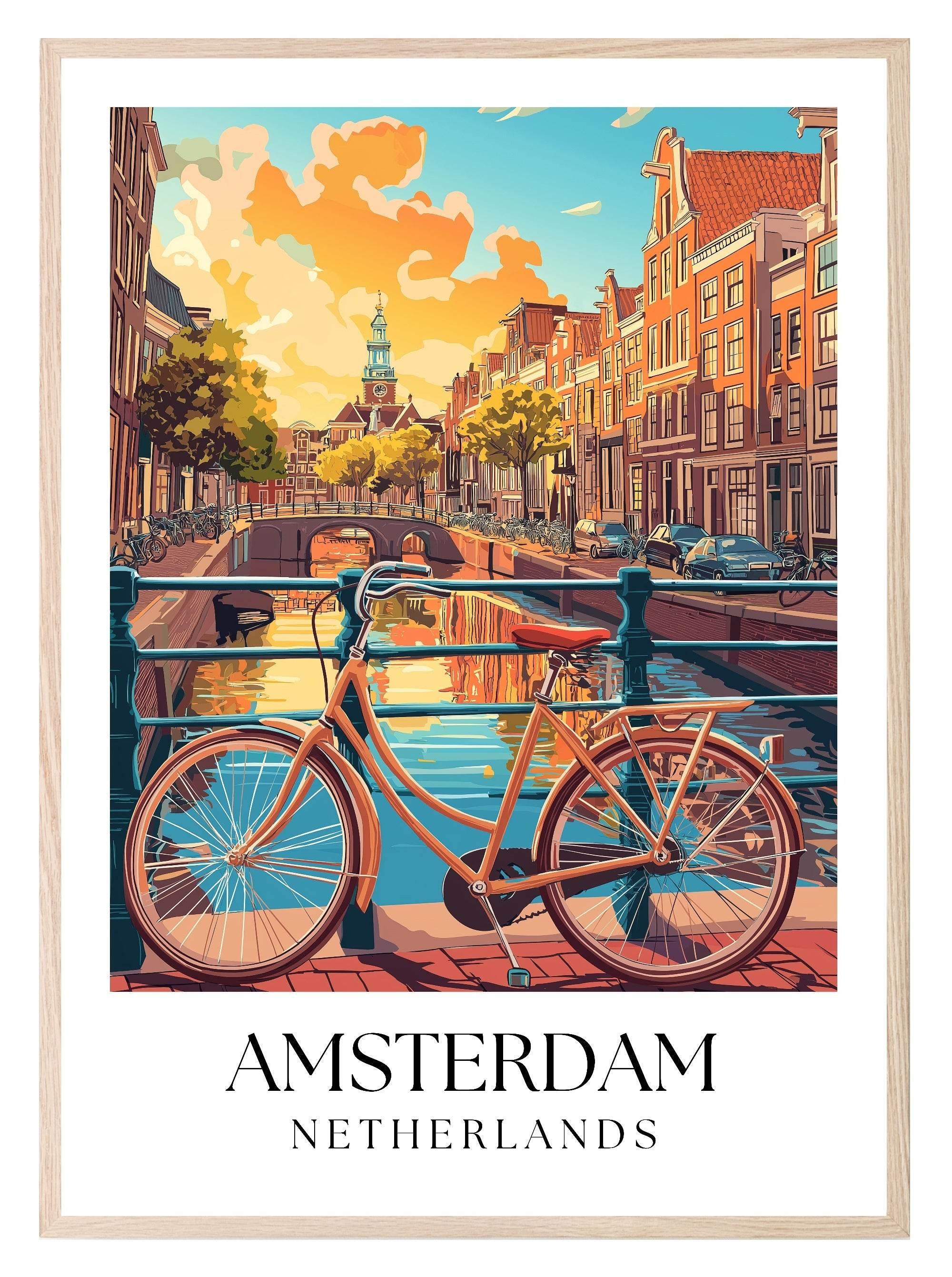 Amsterdam Print | Netherlands Travel Wall Art - Larosier Prints