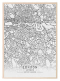 London Map Print | English Travel Wall Art - Larosier Prints