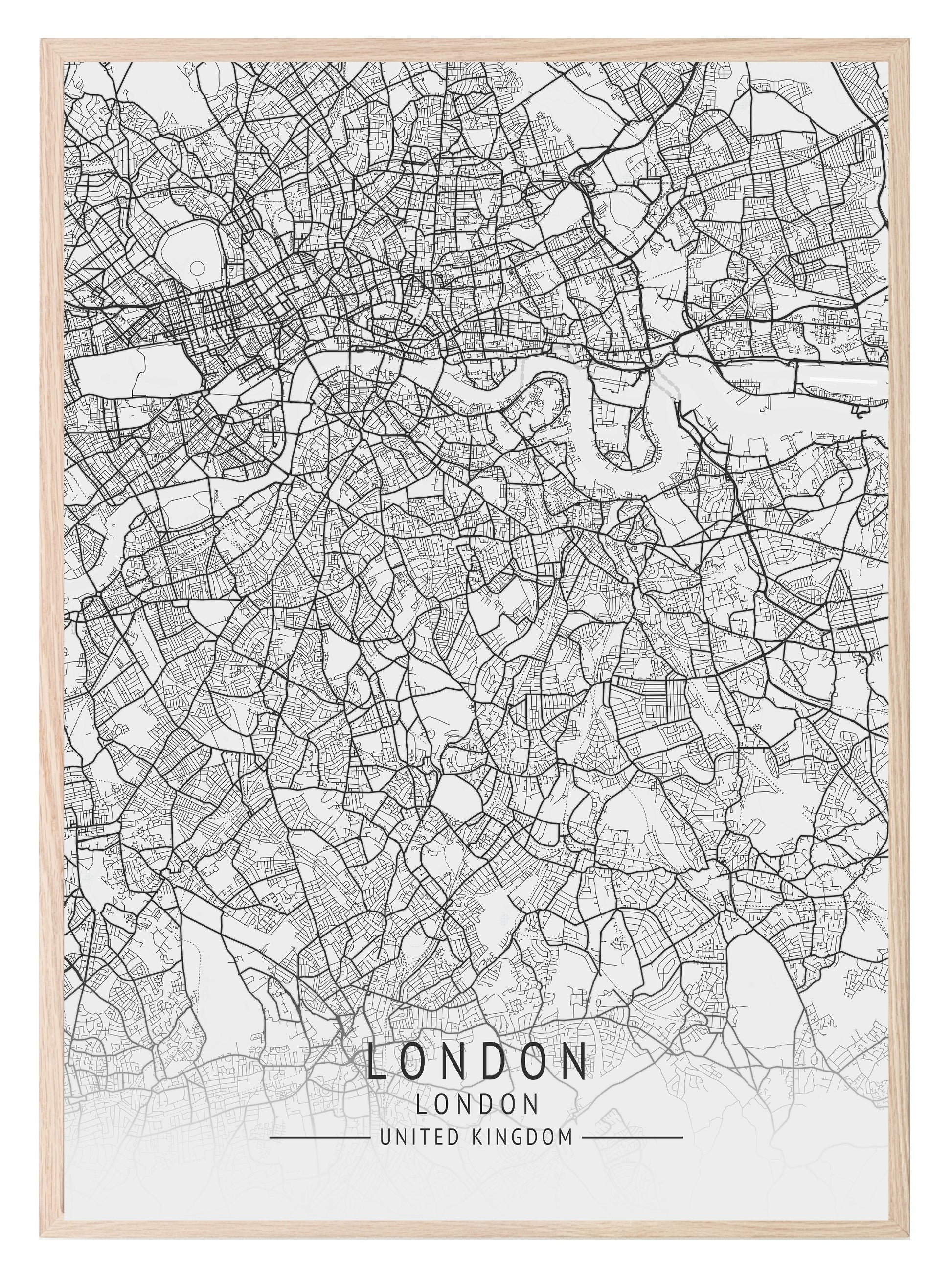 London Map Print | English Travel Wall Art