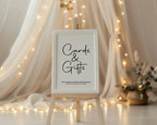 Minimalist Cards & Gifts Wedding Party Sign - Larosier Prints