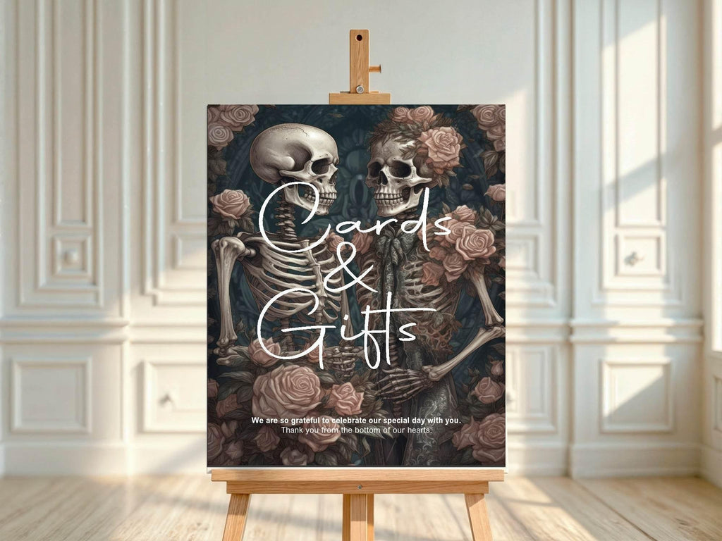 Gothic Cards & Gifts Wedding Party Sign - Larosier Prints