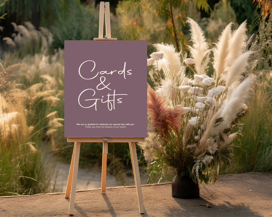 Heather Cards & Gifts Wedding Party Sign