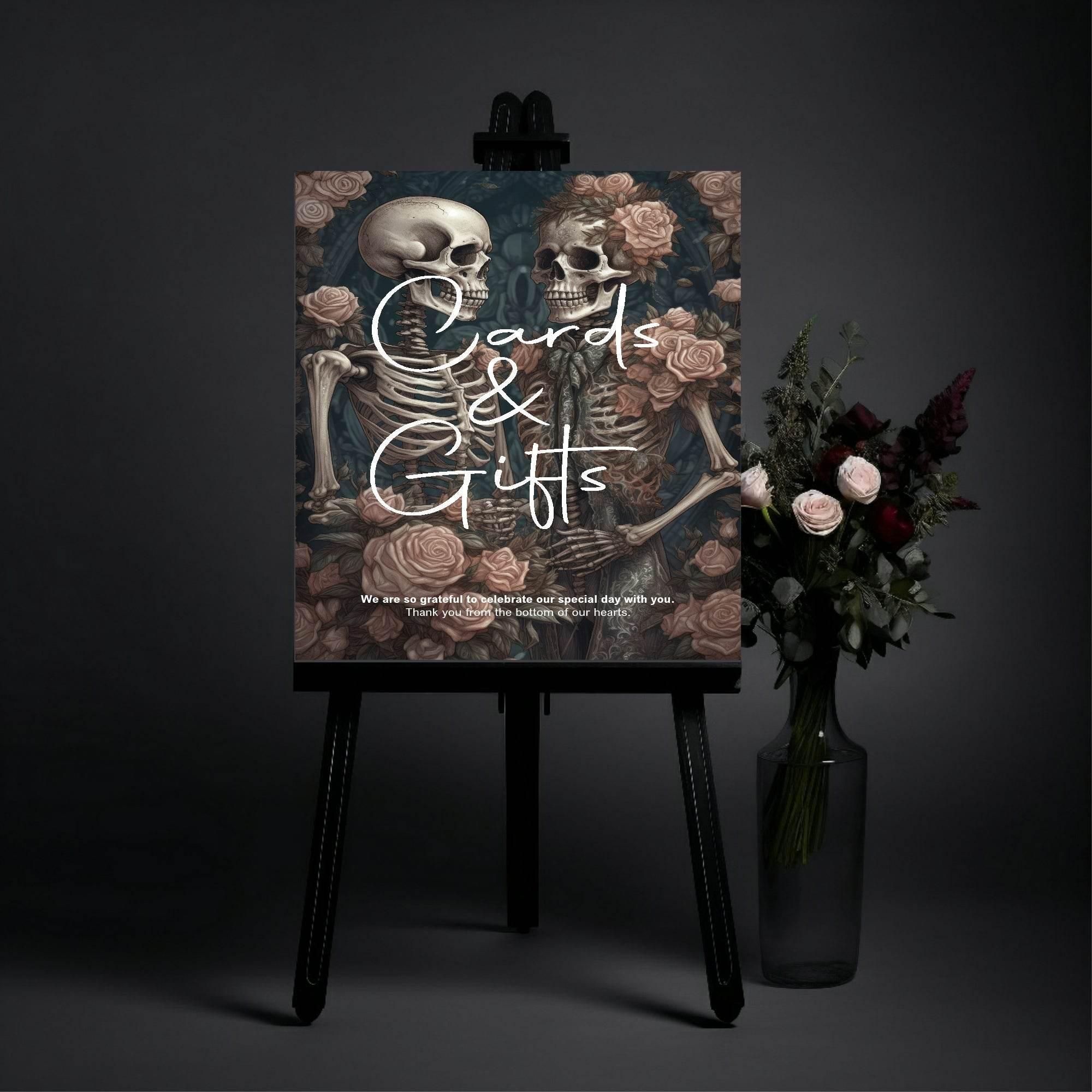 Gothic Cards & Gifts Wedding Party Sign - Larosier Prints