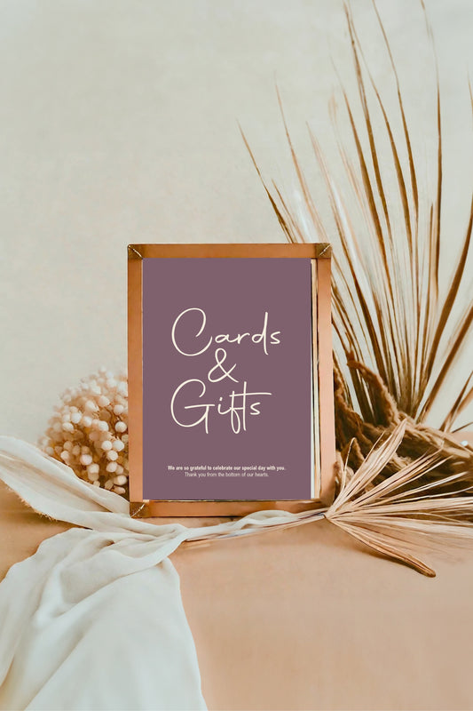 Heather Cards & Gifts Wedding Party Sign