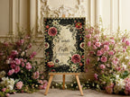 Gothic Floral Wedding Cards & Gifts Sign