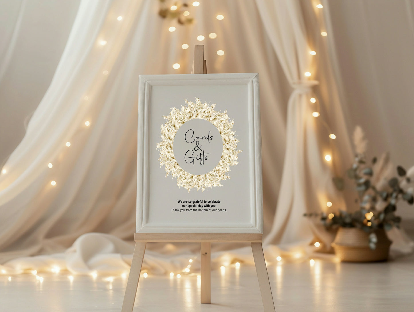 Boho Cards & gifts Wedding Sign