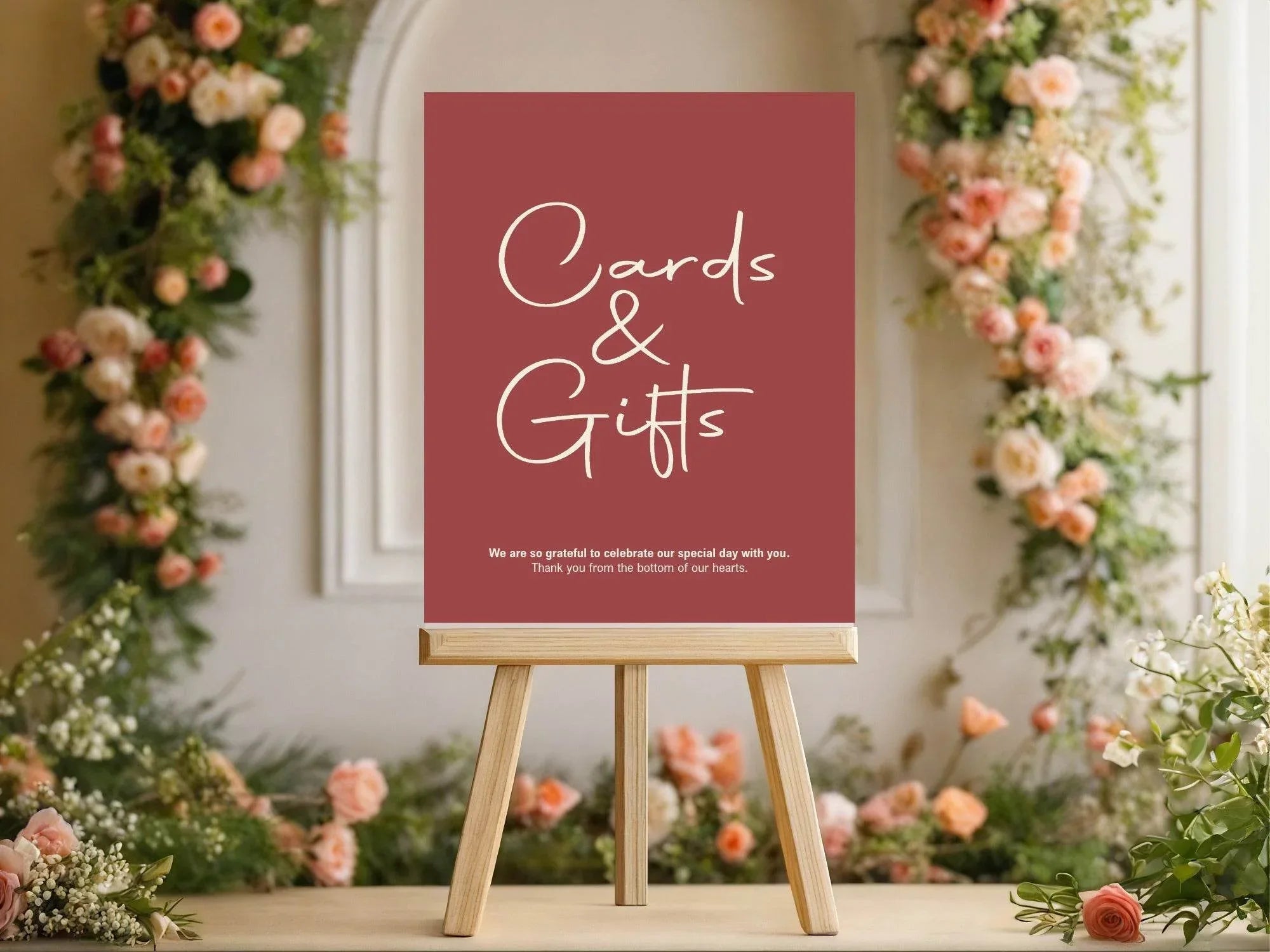 Rosewood Cards & Gifts Wedding Party Sign - Larosier Prints