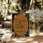 Moody Floral Wedding Unplugged Sign
