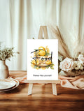 Lemon Tea Food Baby Shower Party Sign - Larosier Prints
