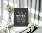 Gothic Food Baby Shower Party Sign - Larosier Prints