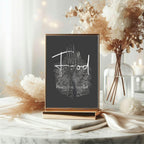 Gothic Food Baby Shower Party Sign - Larosier Prints