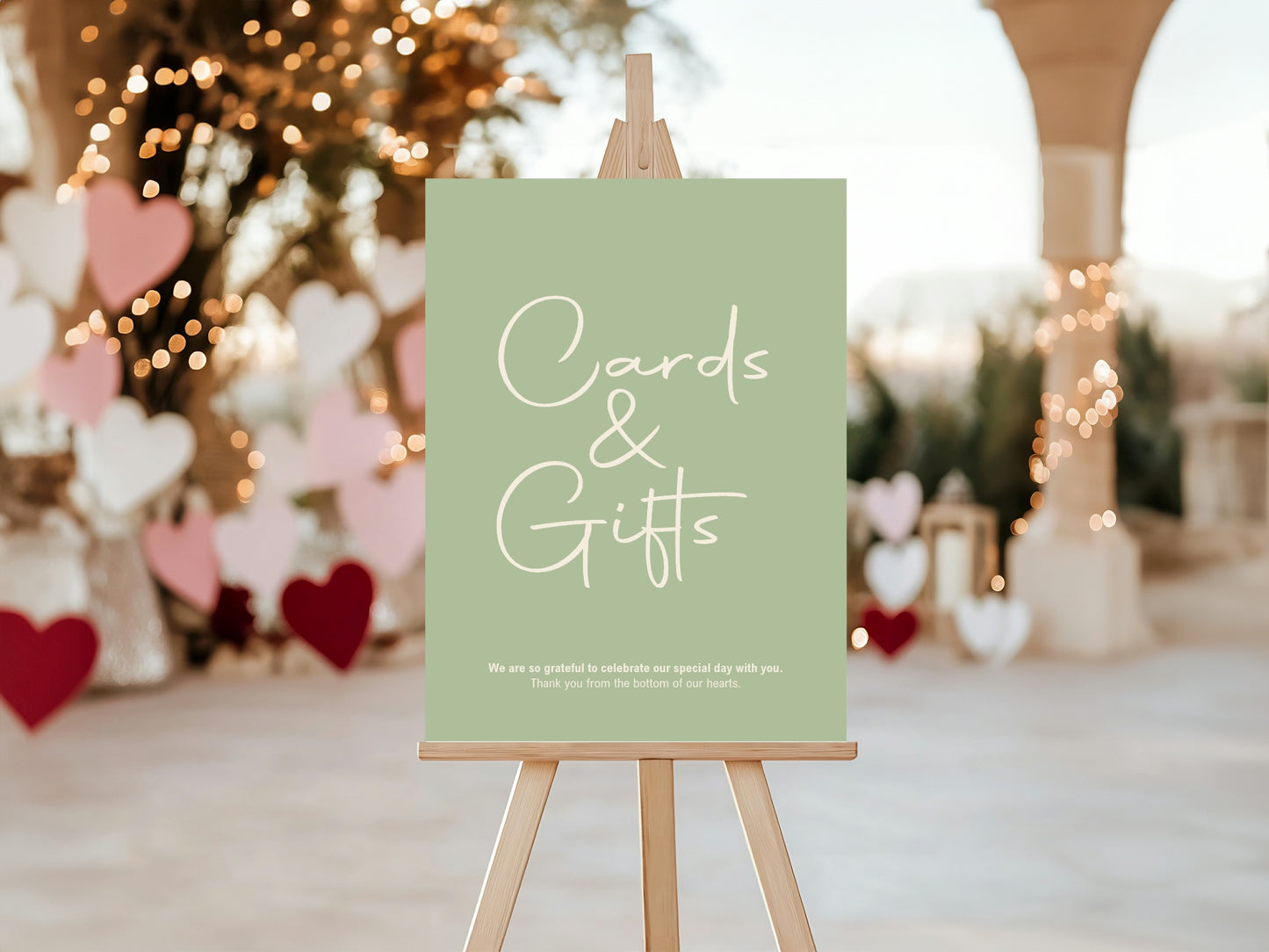 Willow Cards & Gifts Wedding Party Sign