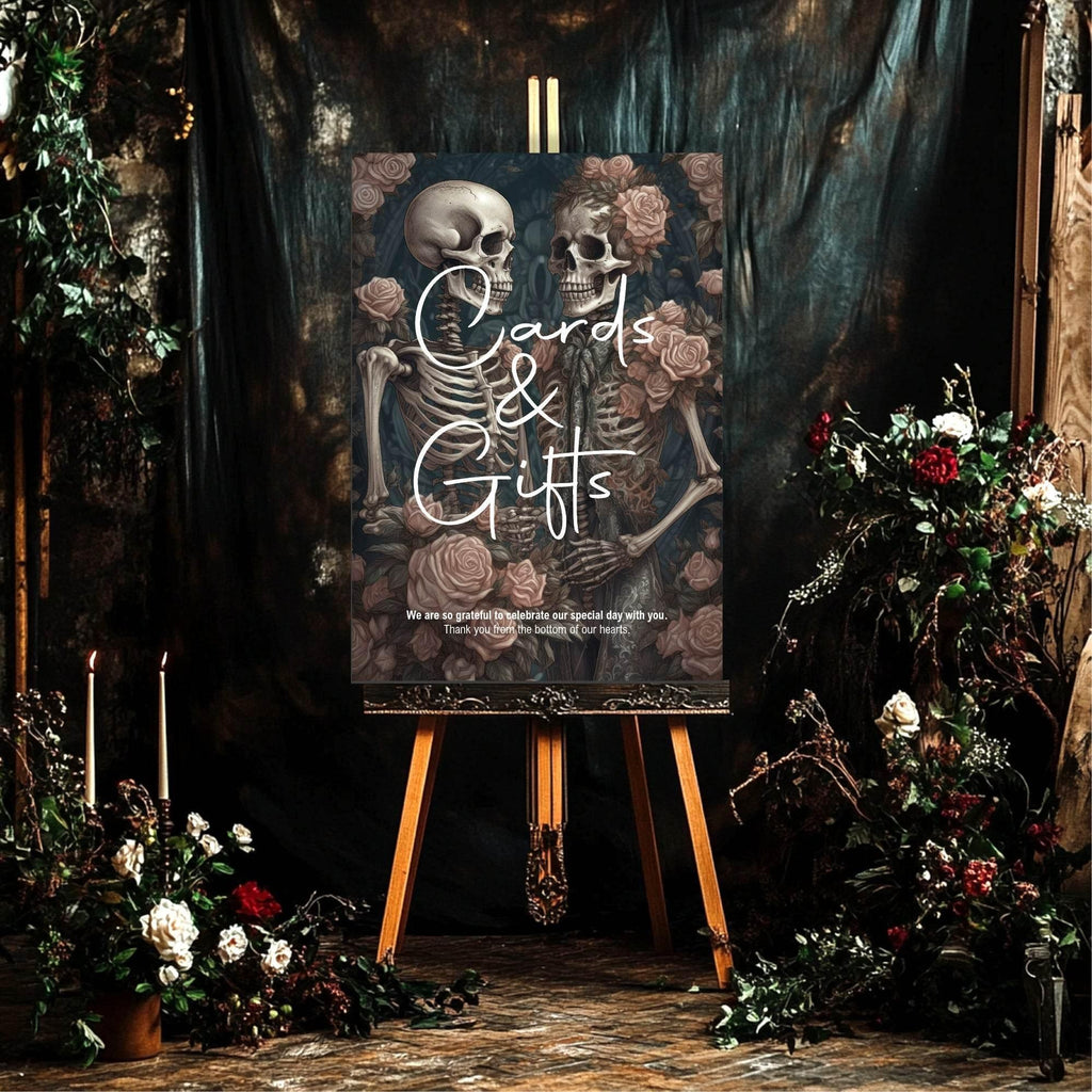 Gothic Cards & Gifts Wedding Party Sign - Larosier Prints