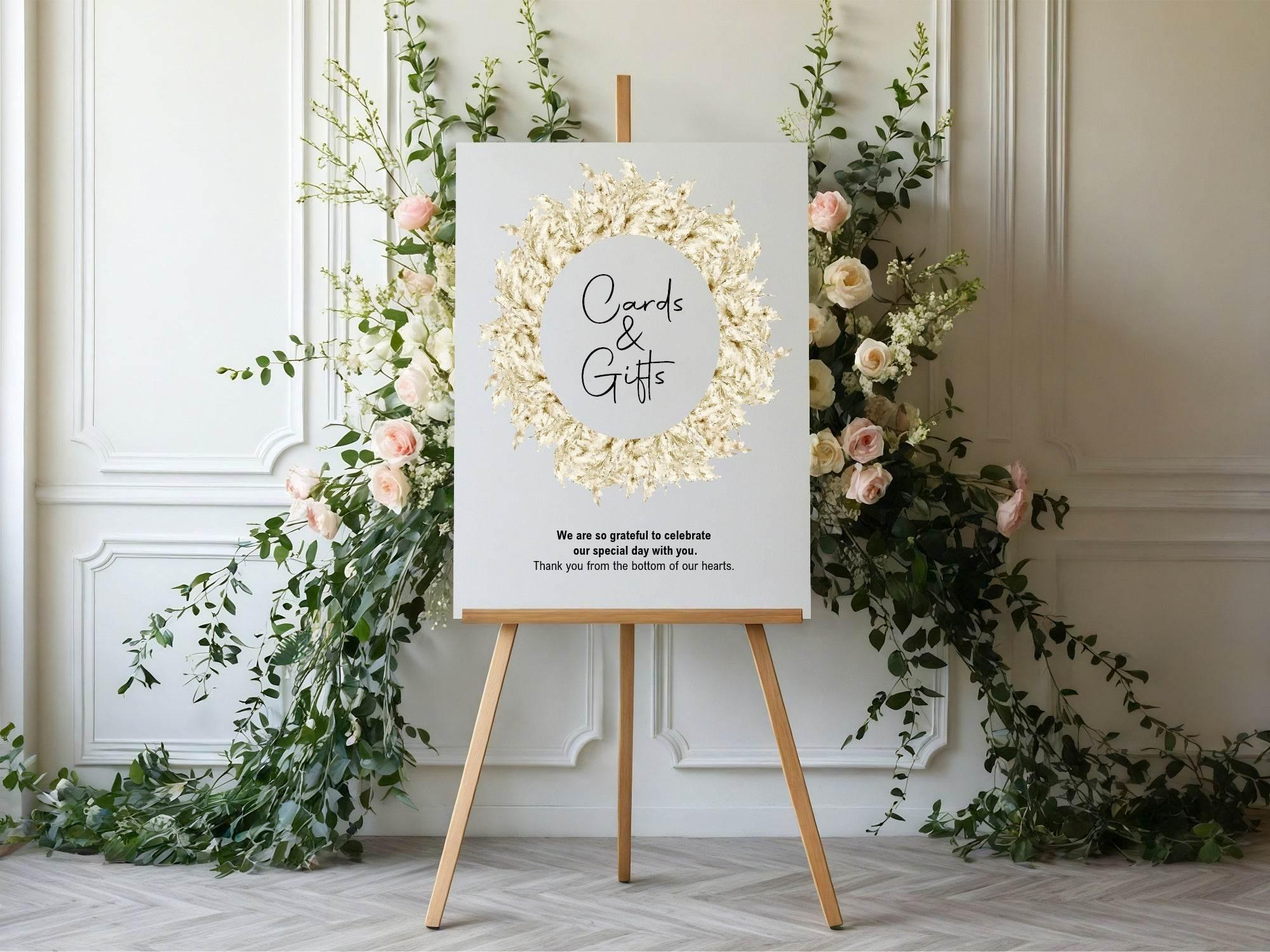 Boho Cards & Gifts Wedding Party Sign - Larosier Prints