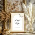 Dark Romance Vintage Moth Wedding Cards & Gifts Sign | 9. Cards & Gifts