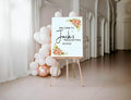 Pink Rose Welcome Retirement Party Sign - Larosier Prints