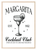 Margarita Cocktail Club Print | When Life Gives You Limes Make Margaritas | Cocktail Wall Art - Larosier Prints