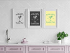 Margarita Cocktail Club Print | When Life Gives You Limes Make Margaritas | Cocktail Wall Art - Larosier Prints