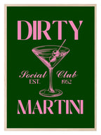 Dirty Martini Print | Cocktail Wall Art - Larosier Prints