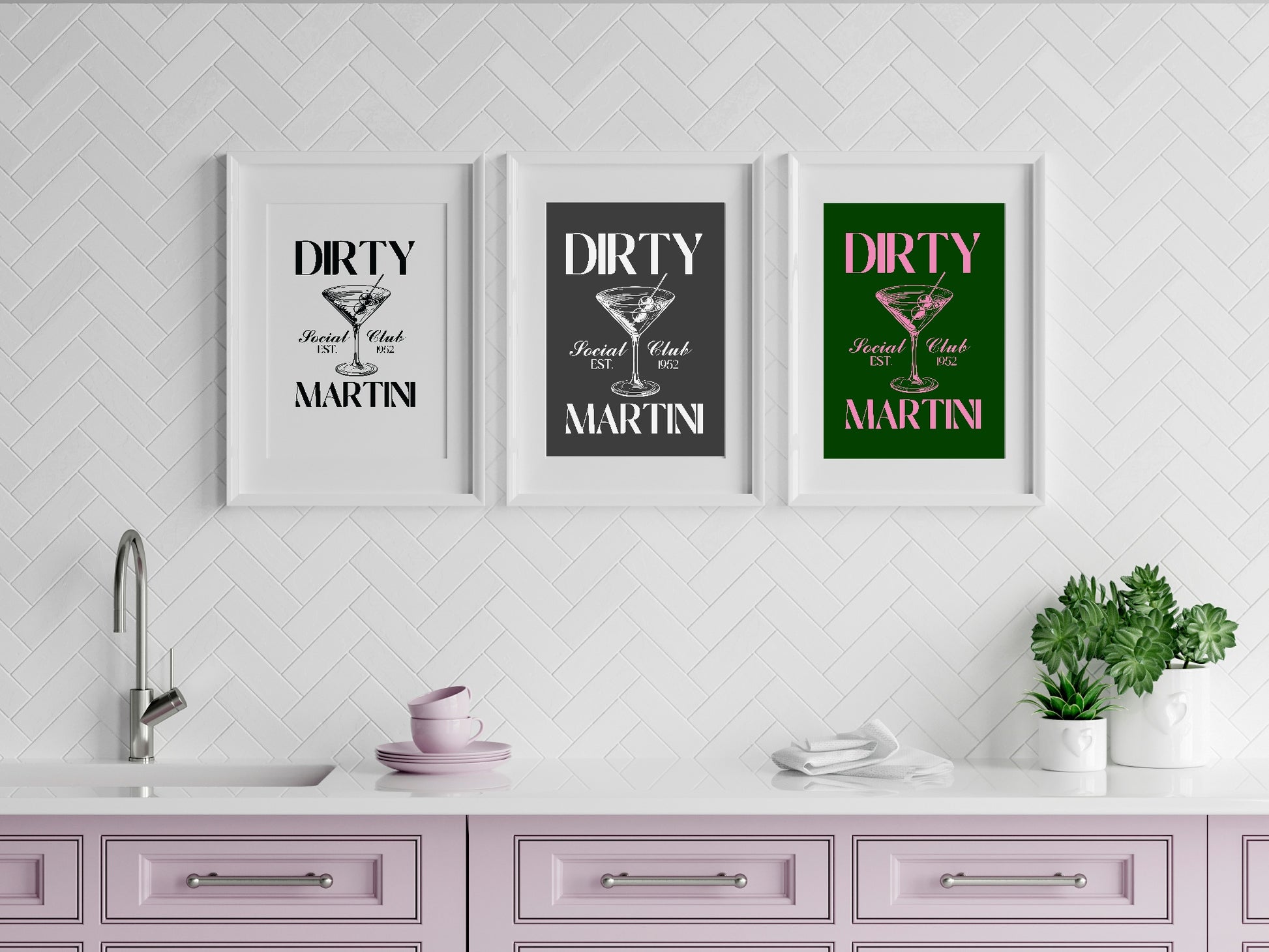 Dirty Martini Print | Cocktail Wall Art