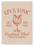 Gin & Tonic Cocktail Club Print | Sipping On Simplicity | Cocktail Wall Art - Larosier Prints