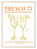 French 75 From Paris With Love And Lemons Print | Cocktail Wall Art - Larosier Prints