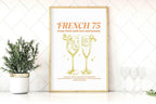 French 75 From Paris With Love And Lemons Print | Cocktail Wall Art - Larosier Prints