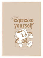 Espresso Yourself Print | Kitchen Coffee Wall Art - Larosier Prints