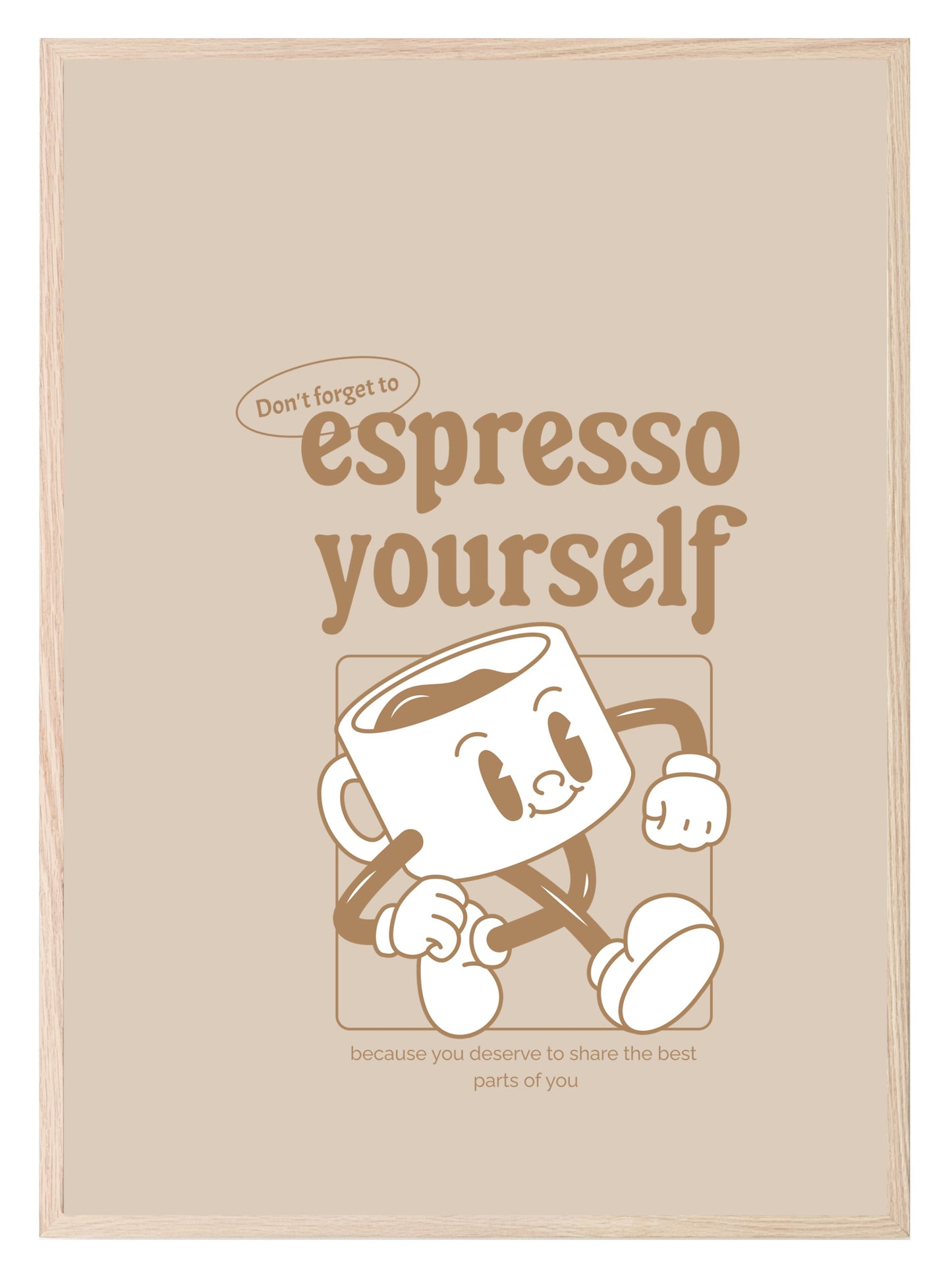 Espresso Yourself Print | Kitchen Coffee Wall Art