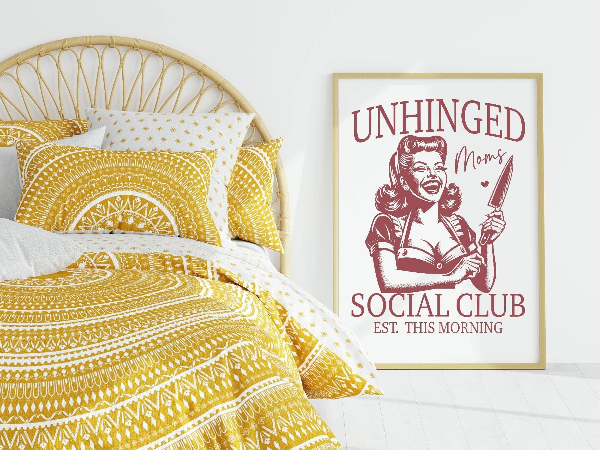 Unhinged Mom's Print | Funny Wall Art - Larosier Prints