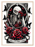 Eternal Love & Darkness Print | Tarot Card Wall Art - Larosier Prints