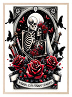 Eternal Love & Darkness Print | Tarot Card Wall Art - Larosier Prints