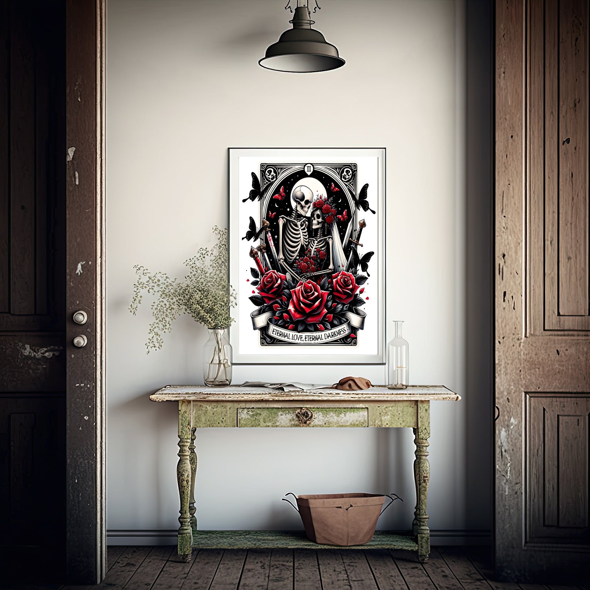 Eternal Love & Darkness Print | Tarot Card Wall Art