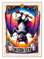 Bat Shit Crazy Print | Tarot Card Wall Art - Larosier Prints