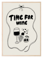 Time For Wine Print | Kitchen Wall Art - Larosier Prints