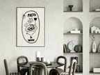 Pasta & Wine Print | Kitchen Wall Art - Larosier Prints