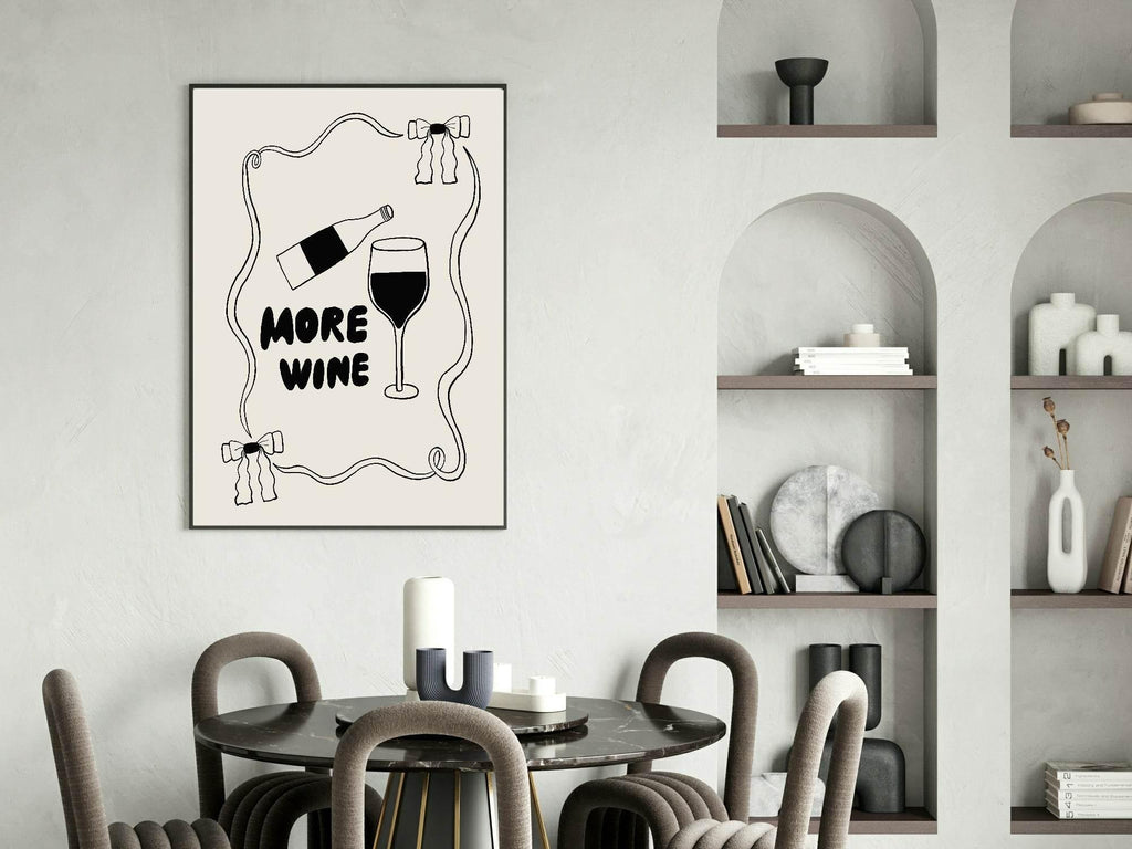 More Wine Print | Kitchen Wall Art - Larosier Prints