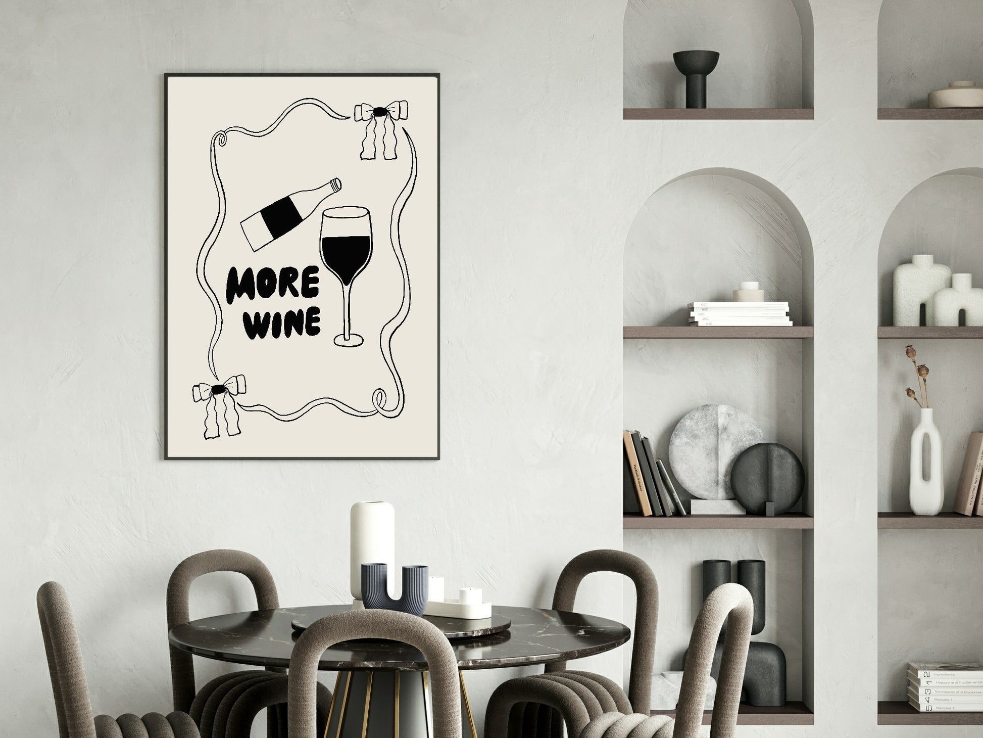 More Wine Print | Kitchen Wall Art