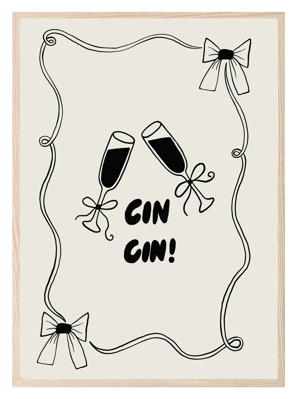 Cin Cin Print | Kitchen Wall Art - Larosier Prints