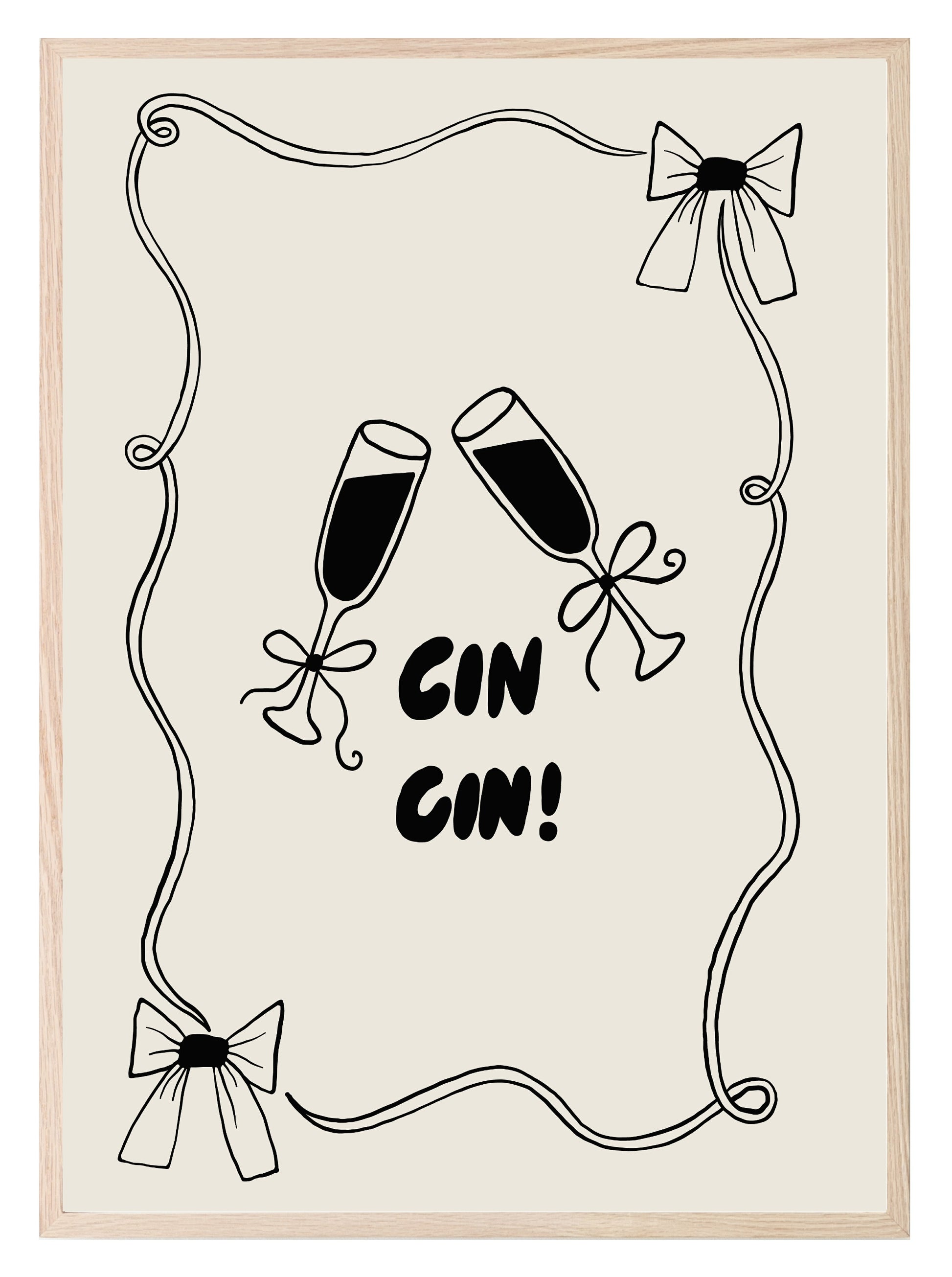 Cin Cin Print | Kitchen Wall Art