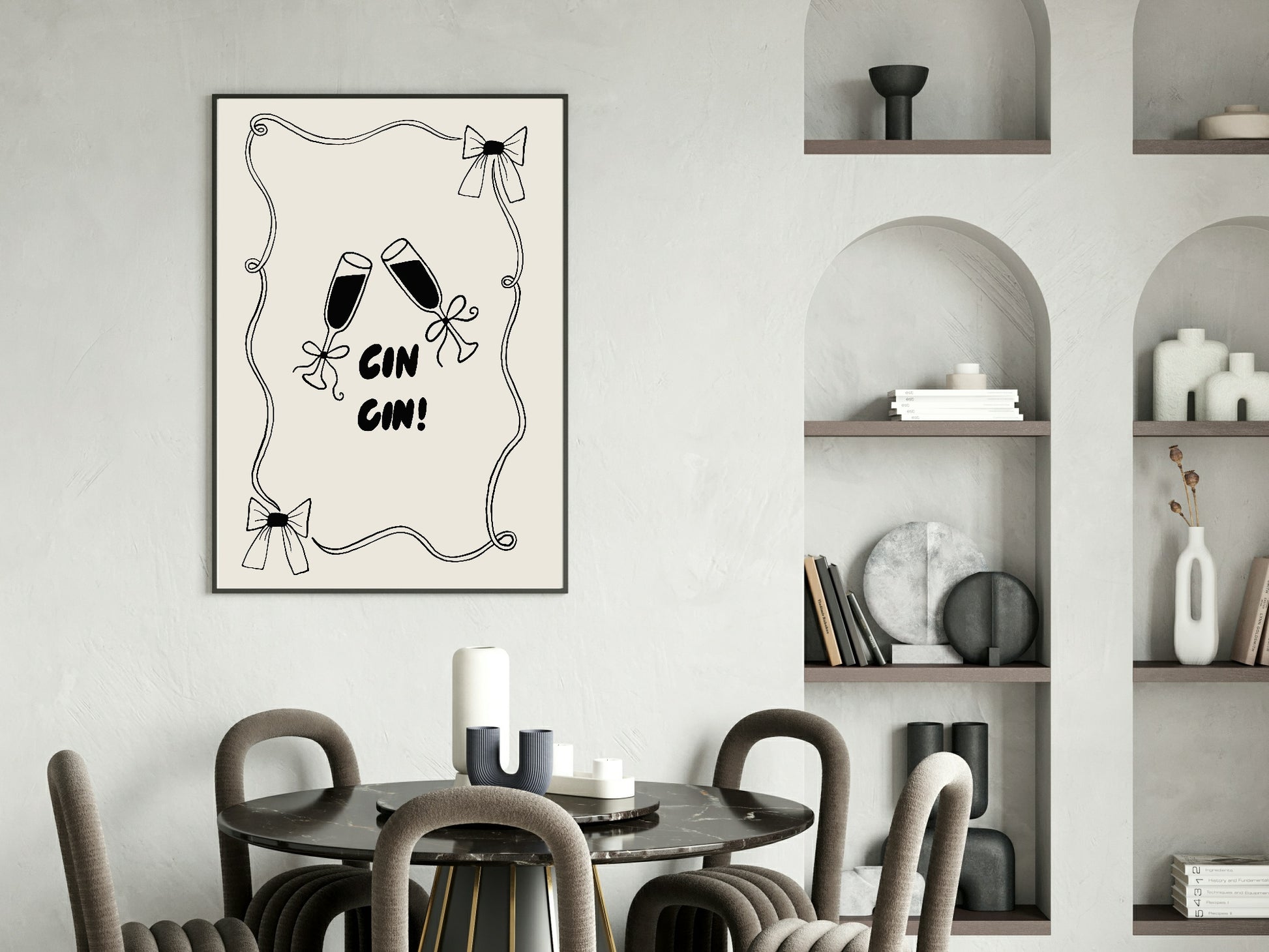 Cin Cin Print | Kitchen Wall Art