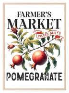 Farmer's Market Pomegranate Print | Picked Daily | Botanical Wall Art - Larosier Prints