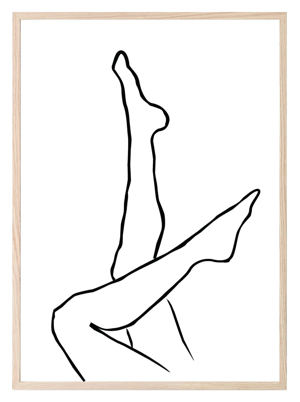 Line Drawing Legs Print | Line Art - Larosier Prints