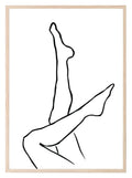 Line Drawing Legs Print | Line Art - Larosier Prints