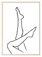 Line Drawing Legs Print | Line Art - Larosier Prints