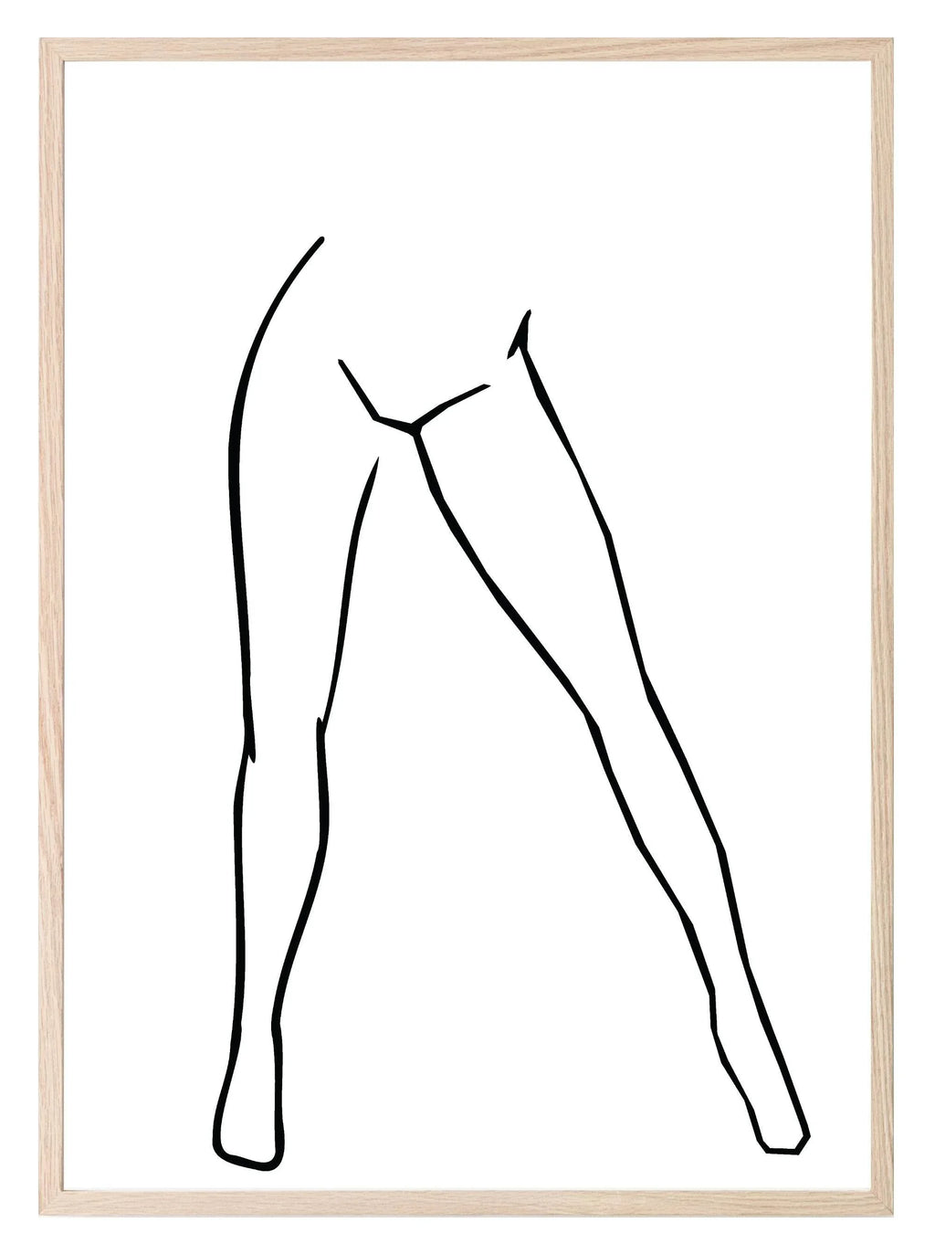 Line Drawing Legs II Print | Line Art - Larosier Prints