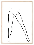 Line Drawing Legs II Print | Line Art - Larosier Prints