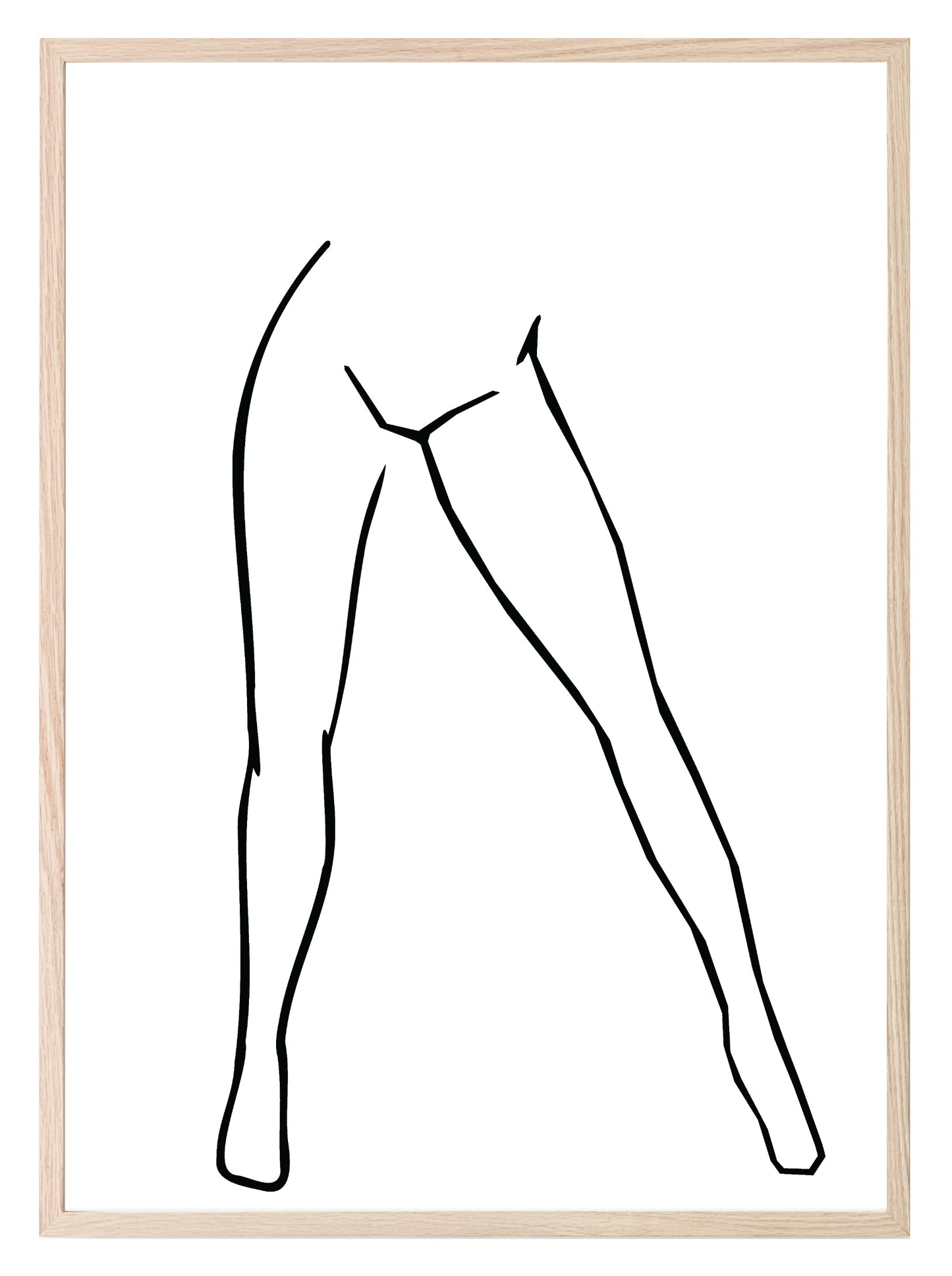 Line Drawing Legs II Print | Line Art