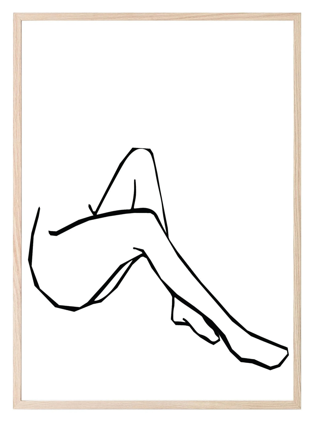 Line Drawing Legs III Print | Line Art - Larosier Prints