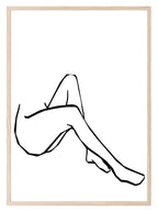 Line Drawing Legs III Print | Line Art - Larosier Prints